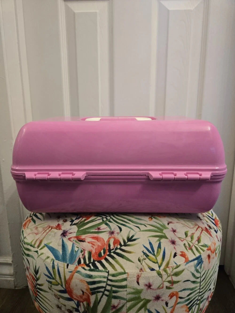 Vintage Caboodles Make Up Case Model 5626 Pink Travel Case Mirror Vanity